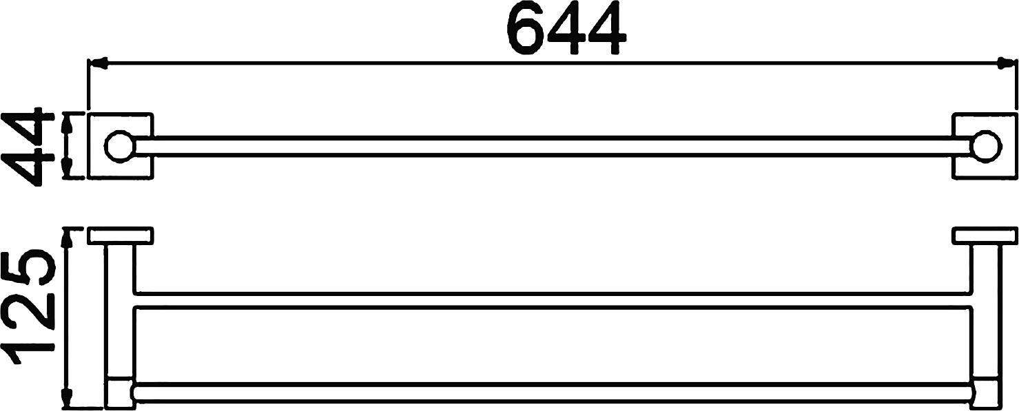 Полотенцедержатель Timo Selene 12056/03 двойной - 1