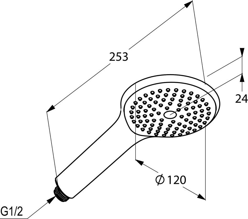 Душевая лейка Kludi Freshline 6780005-00 678000500 - 1