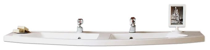 Раковина мебельная BelBagno Prospero белый для двоих BB1400DB - 1