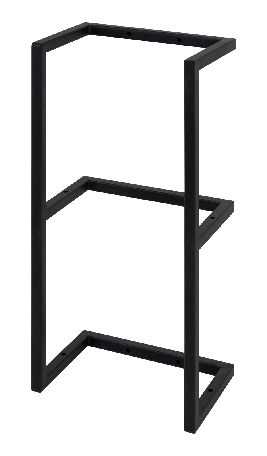 Металлокаркас настенный 630*200 черный  на 2 полки М-0630-02 - 0