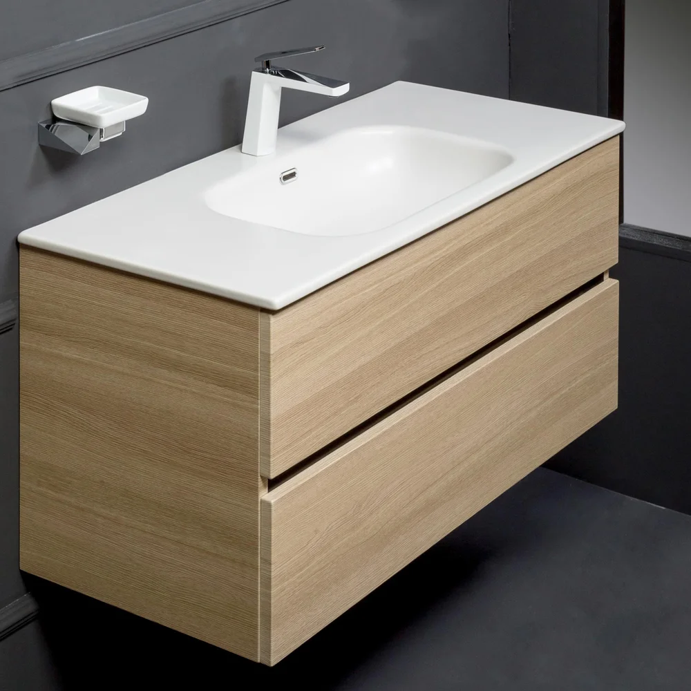 Тумба под раковину Armadi Art Vallessi 100 светлое дерево 837-100-L - 0