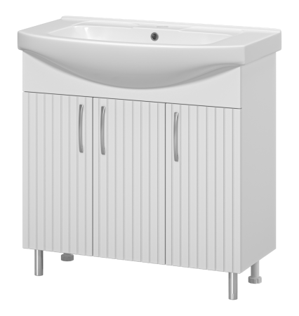 Тумба под раковину Misty Изео 85 белая Э-Изе01085-021Н - 0