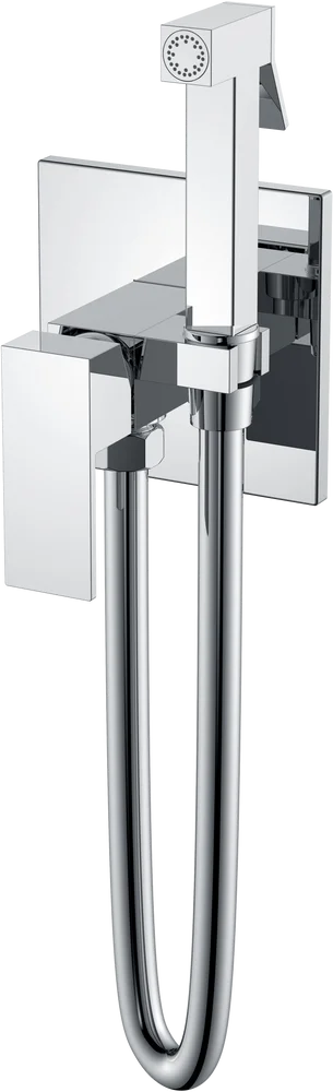 Гигиенический душ Boheme Qubic со смесителем хром глянцевый 477-CR - 0
