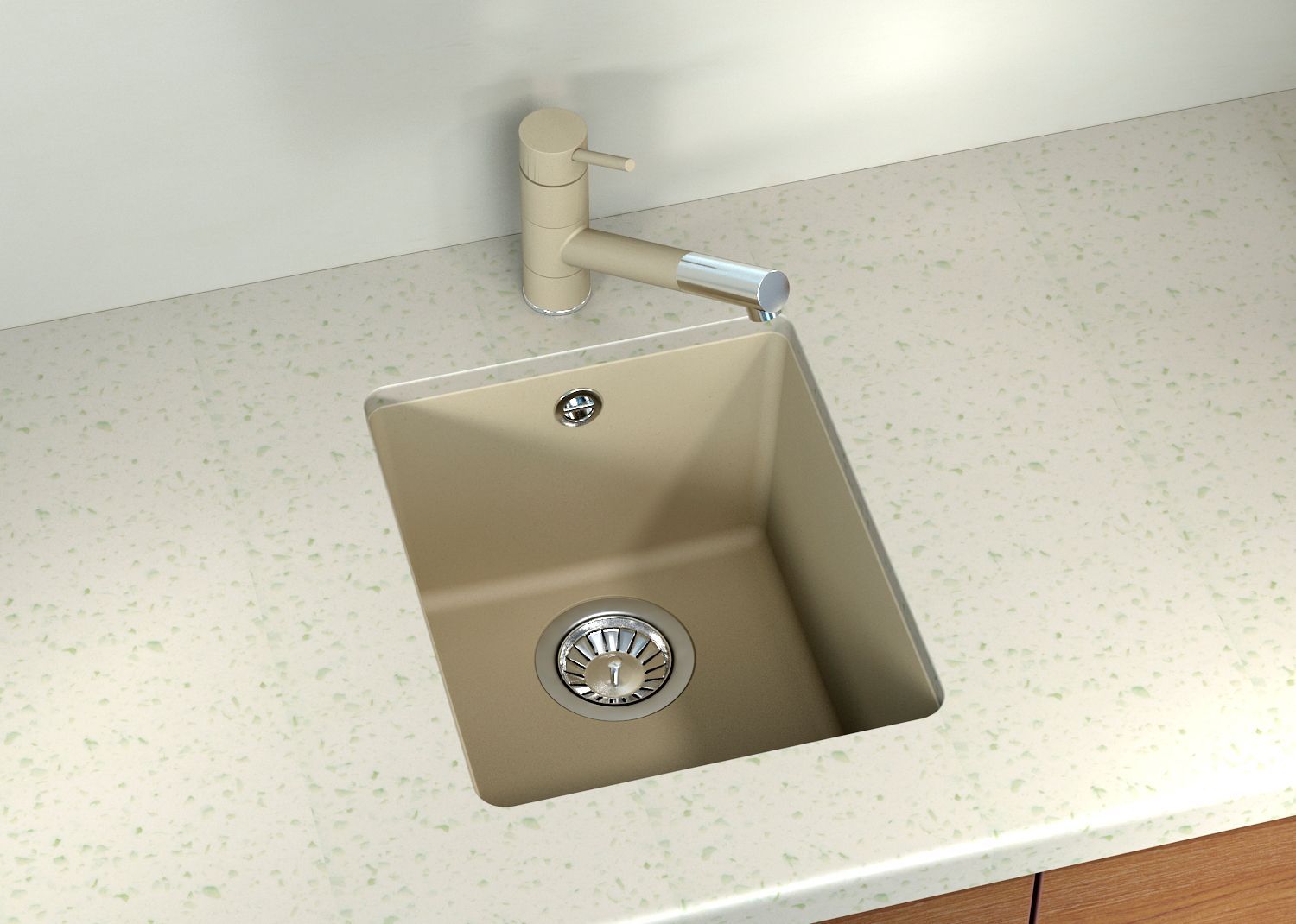 Мойка кухонная Florentina Вега 300 грей 22.305.A0300.305 - 1