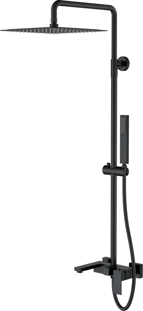 Душевая стойка Boheme Qubic черный матовый 478-B - 0