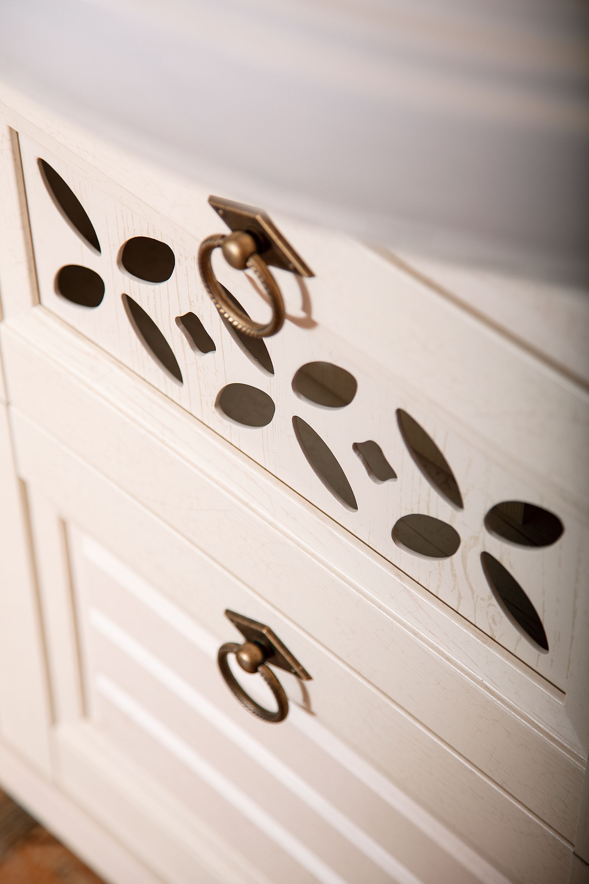 Мебель для ванной Бриклаер Кантри 120 бежевый дуб - 5