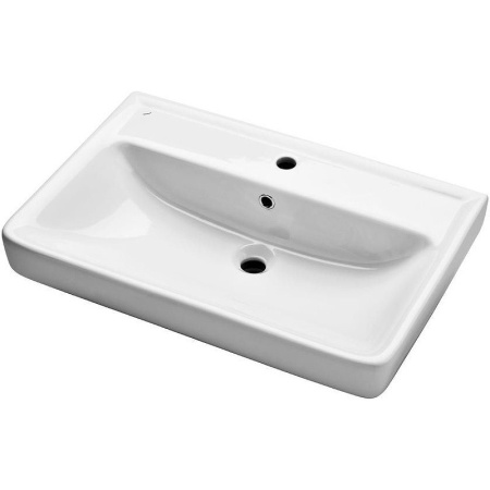 Тумба с раковиной Misty Элен 70 белая глянцевая УТ000012107 - 1