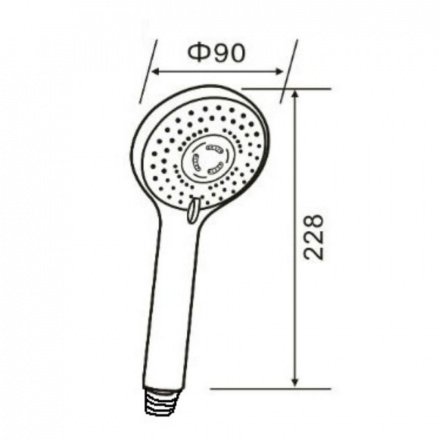 Душевая лейка Agger Wave хром A03 - 2