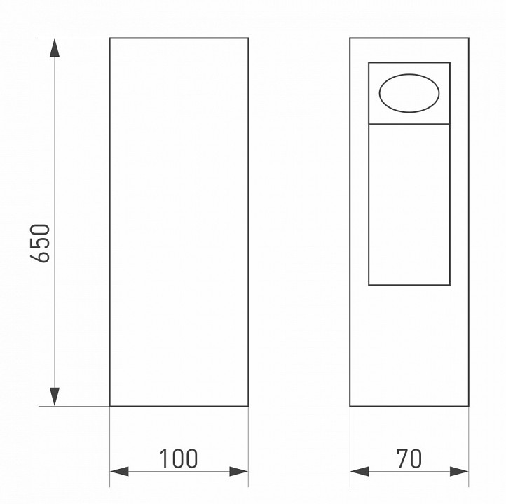 Уличный светодиодный светильник Arlight LGD-Mark-Boll-H650-7W Warm3000 029965 - 1