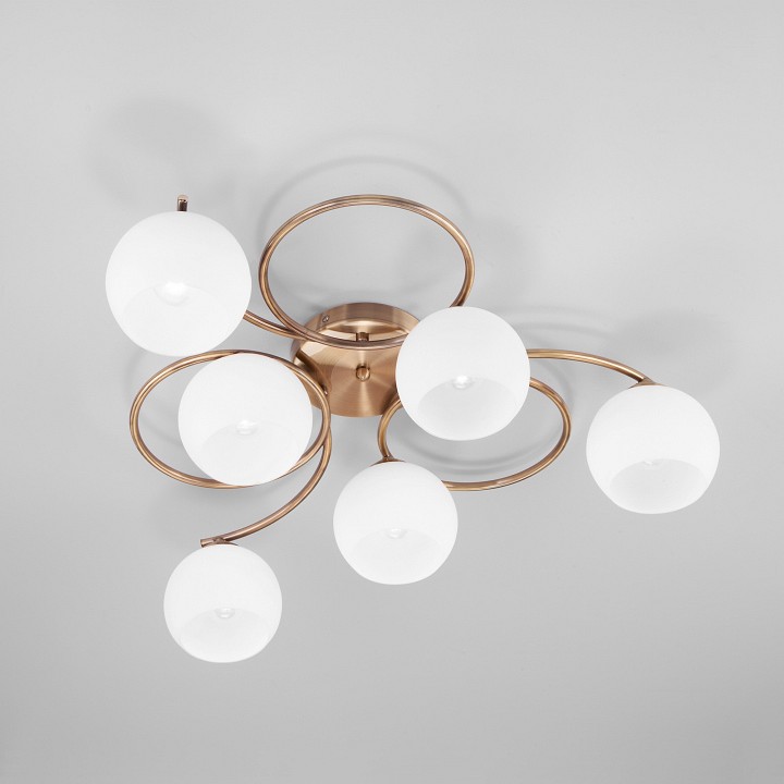 Потолочная люстра Eurosvet Alba 30144/6 античная бронза - 1