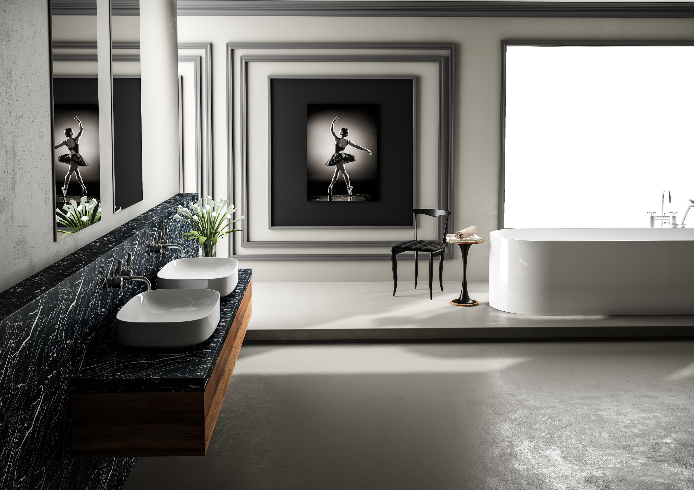 Раковина STWORKI накладная 65 3064-KL белый глянец - 4