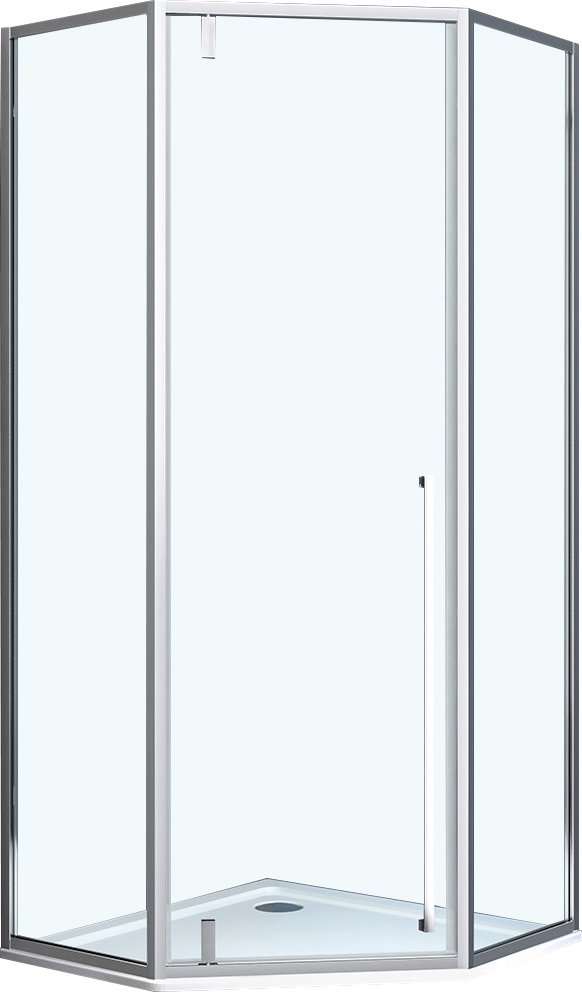 Душевой уголок Vincea Penta VSP-3P100CL 100x100, профиль хром, стекло прозрачное - 5