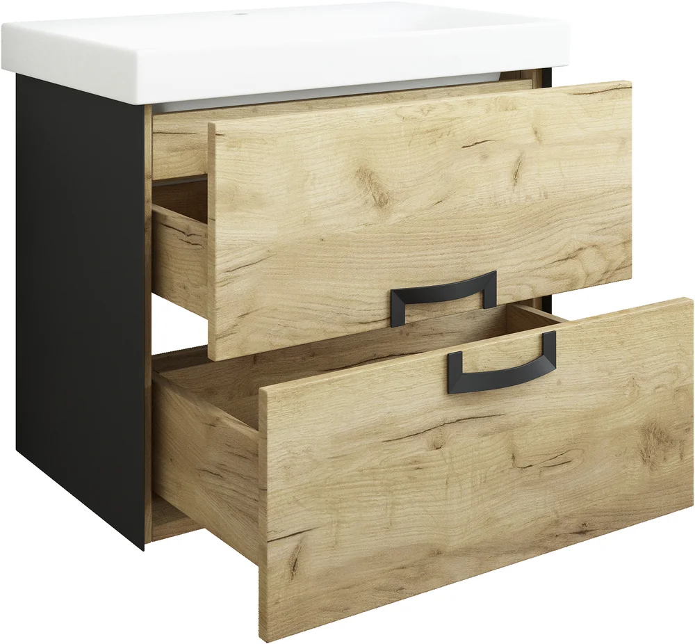 Тумба под раковину Sanflor Выборг 60 дуб золотой  С16294 - 4