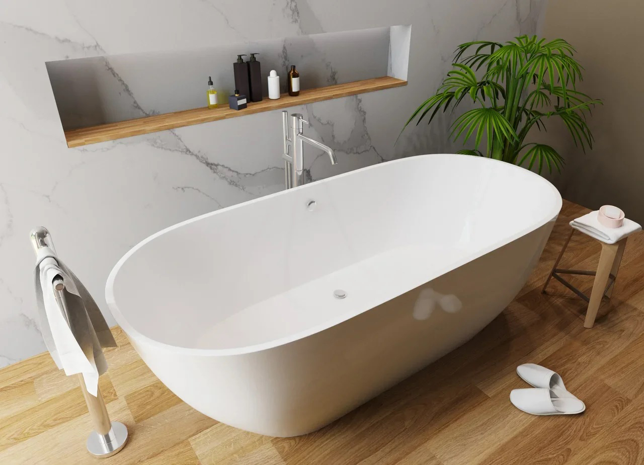 Ванна из искусственного камня STWORKI Берген 180х80 ФР-00014093 - 1