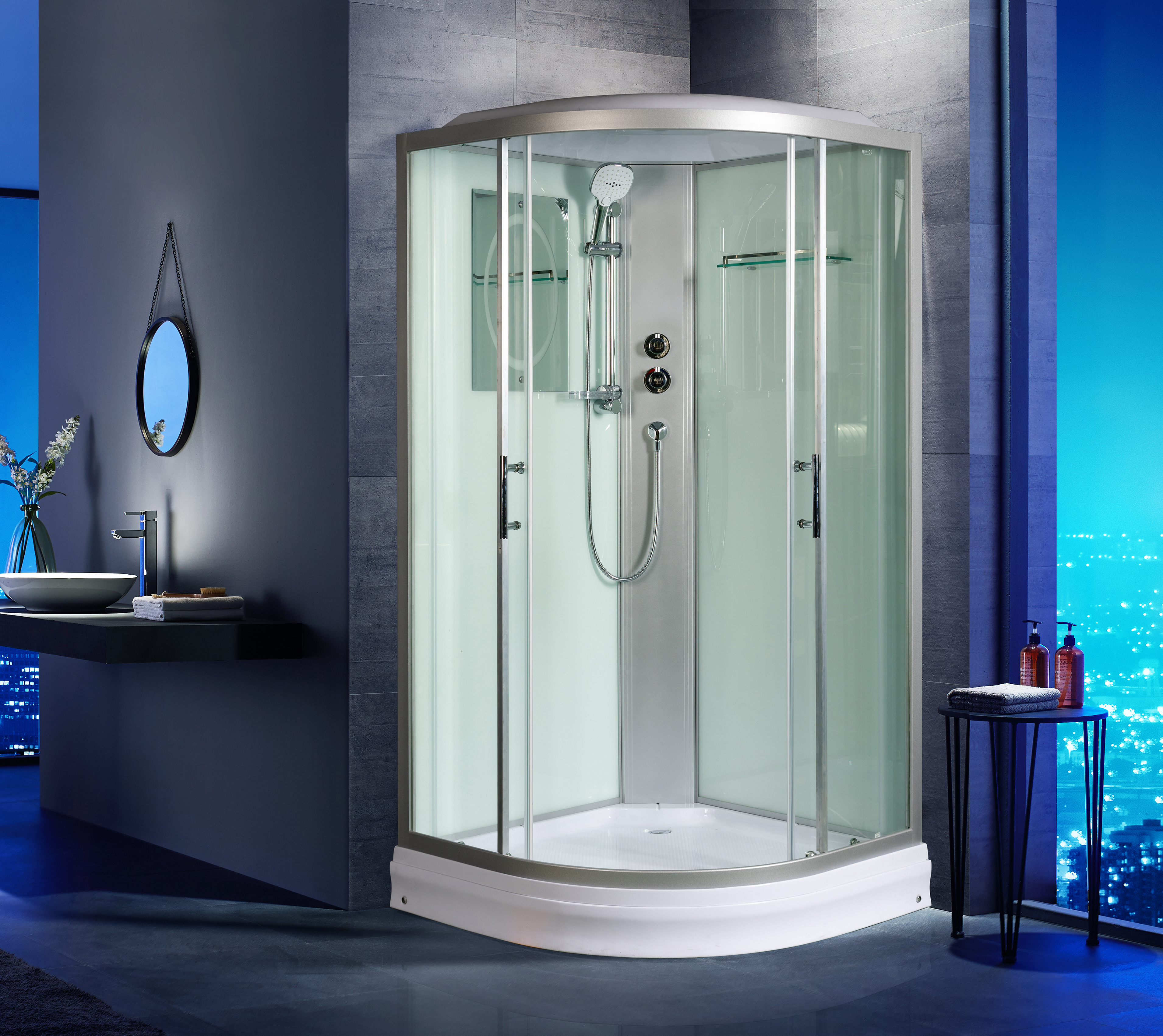 Душевая кабина Weltwasser WW500 WERRA 902 90х90 хром  10000003226 - 1