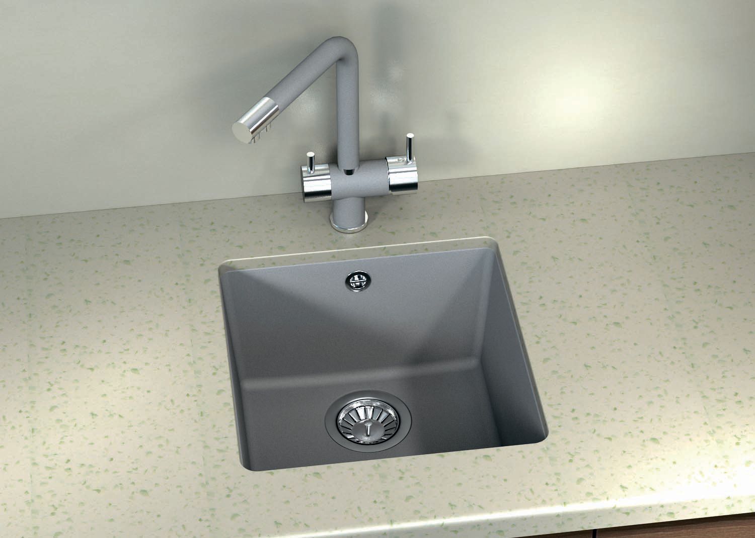 Мойка кухонная Florentina Вега 360 грей 22.310.B0360.305 - 1