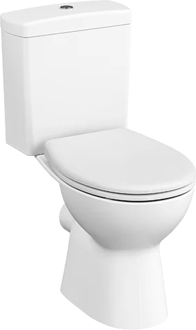 Унитаз-компакт VitrA S10 безободковый с сиденьем микролифт белый 9864B003-7201 - 0