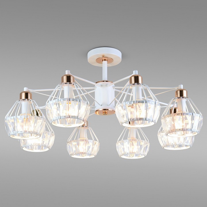 Люстра на штанге Eurosvet Lord 70075/8 белый - 0