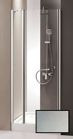 Душевая дверь Cezares Verona 100 хром стекло рифленое VERONA-W-B-12-100-P-Cr-L - 0