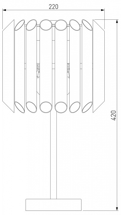 Настольная лампа декоративная Bogate's Castellie 01107/3 - 1