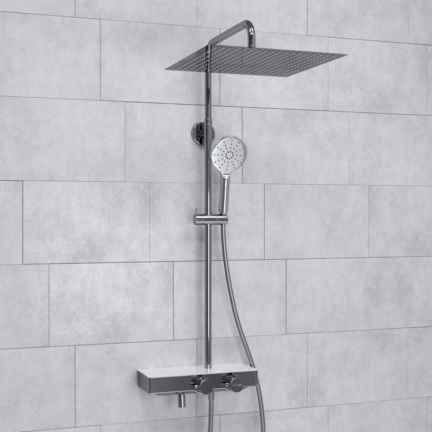 Душевая система WasserKraft 40 с термостатом хром A113.119.127.CH Thermo - 1