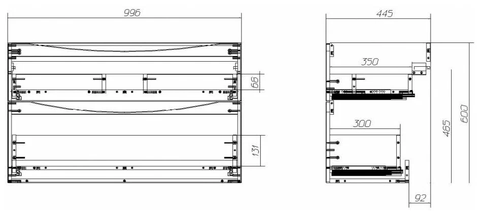 Тумба с раковиной BelBagno Etna 100 светлое дерево - 6