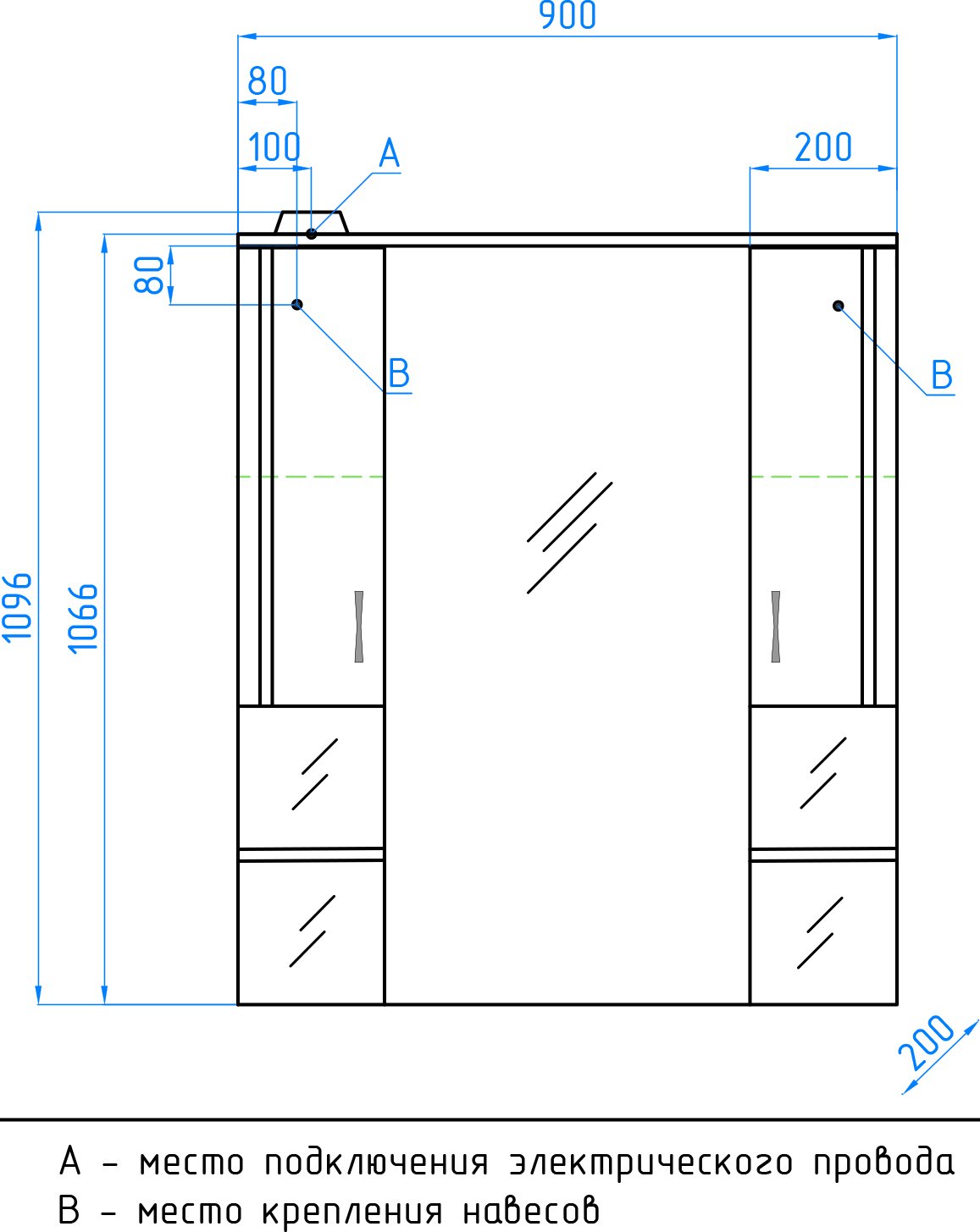 Зеркало-шкаф Style Line Энигма 90 см  ЛС-00000174 - 9