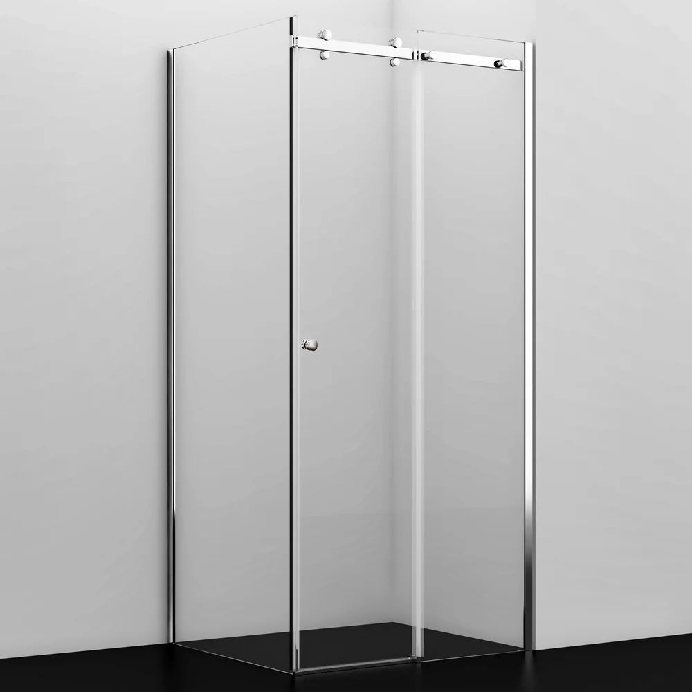 Душевой уголок Wasserkraft Vils 100x100 профиль хром стекло прозрачное 56R19 - 0