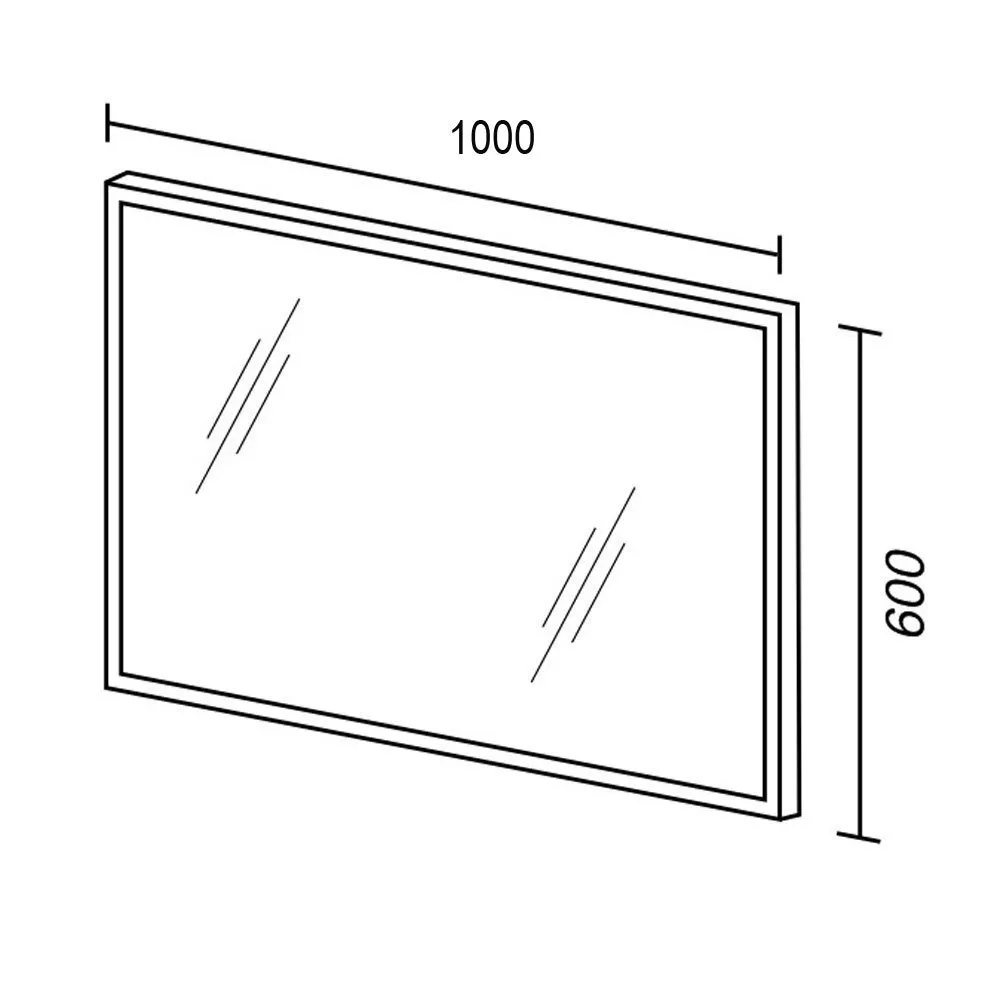 Зеркало Sanvit Сильвер 100 хром матовый zsilver100 - 3