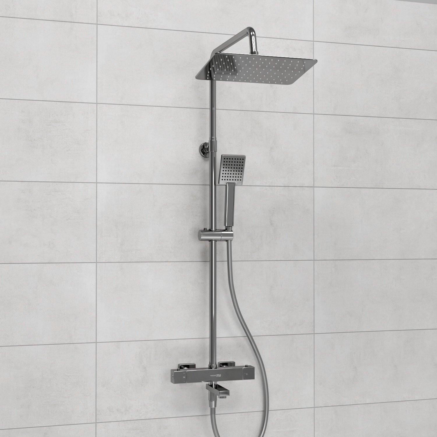 Душевая система WasserKraft 30 с термостатом хром A199.069.141.087.CH Thermo - 1