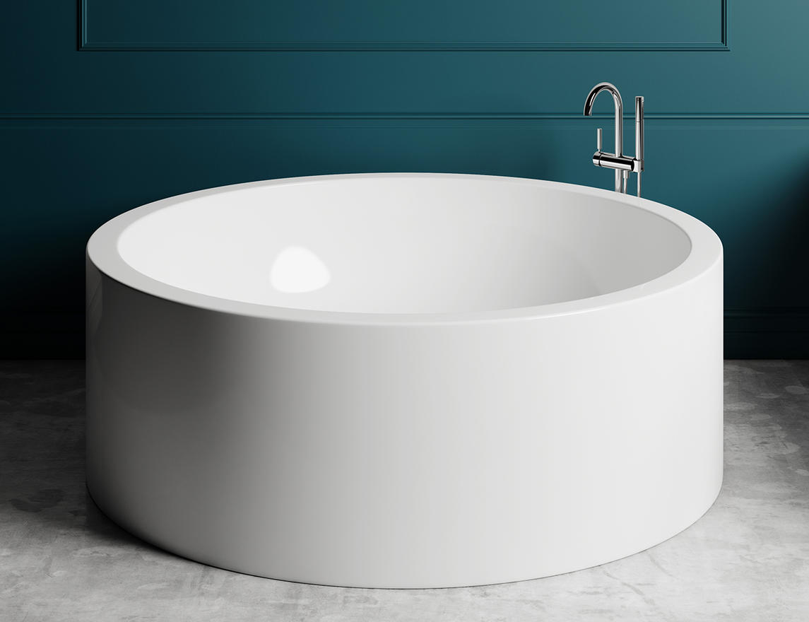 Ванна из искусственного камня Salini Isola 200x200 101111M S-Sense, матовый - 0