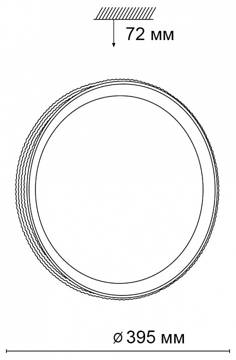 Настенно-потолочный светодиодный светильник Sonex Pale Shiny 3049/DL - 6