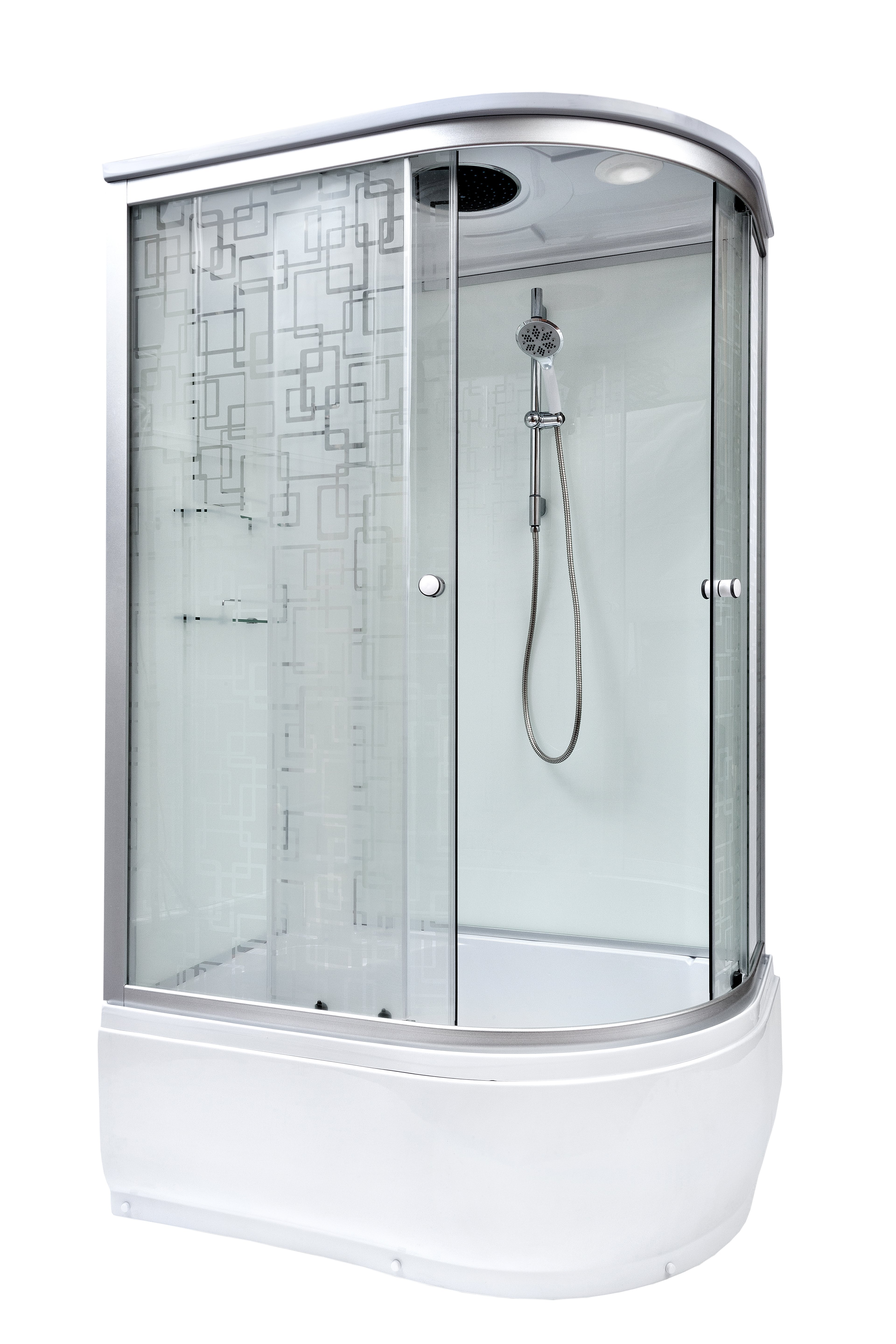 Душевая кабина DETO EM4511L с высоким поддоном, с сиденьем - 0
