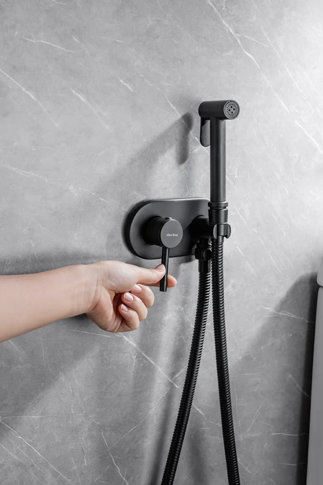 Гигиенический душ Allen Brau Priority черный матовый 5.31005-31 - 4