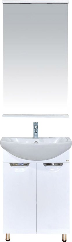 Тумба для комплекта Misty Лаванда 50 белая эмаль, прямая Э-Лав01050-011Пр - 1