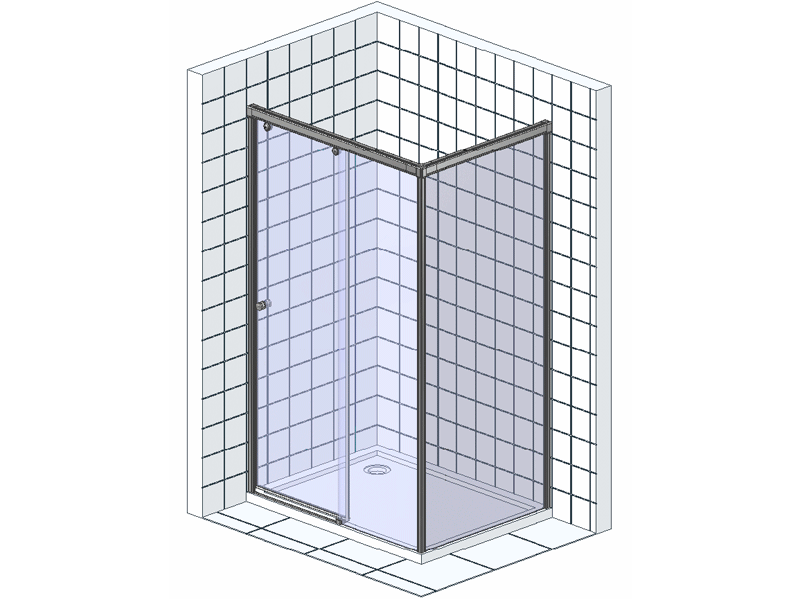 Душевой уголок Cezares Giubileo 120x90 см  GIUBILEO-AH-1-120/90-SCORREVOLE-C-Br - 2