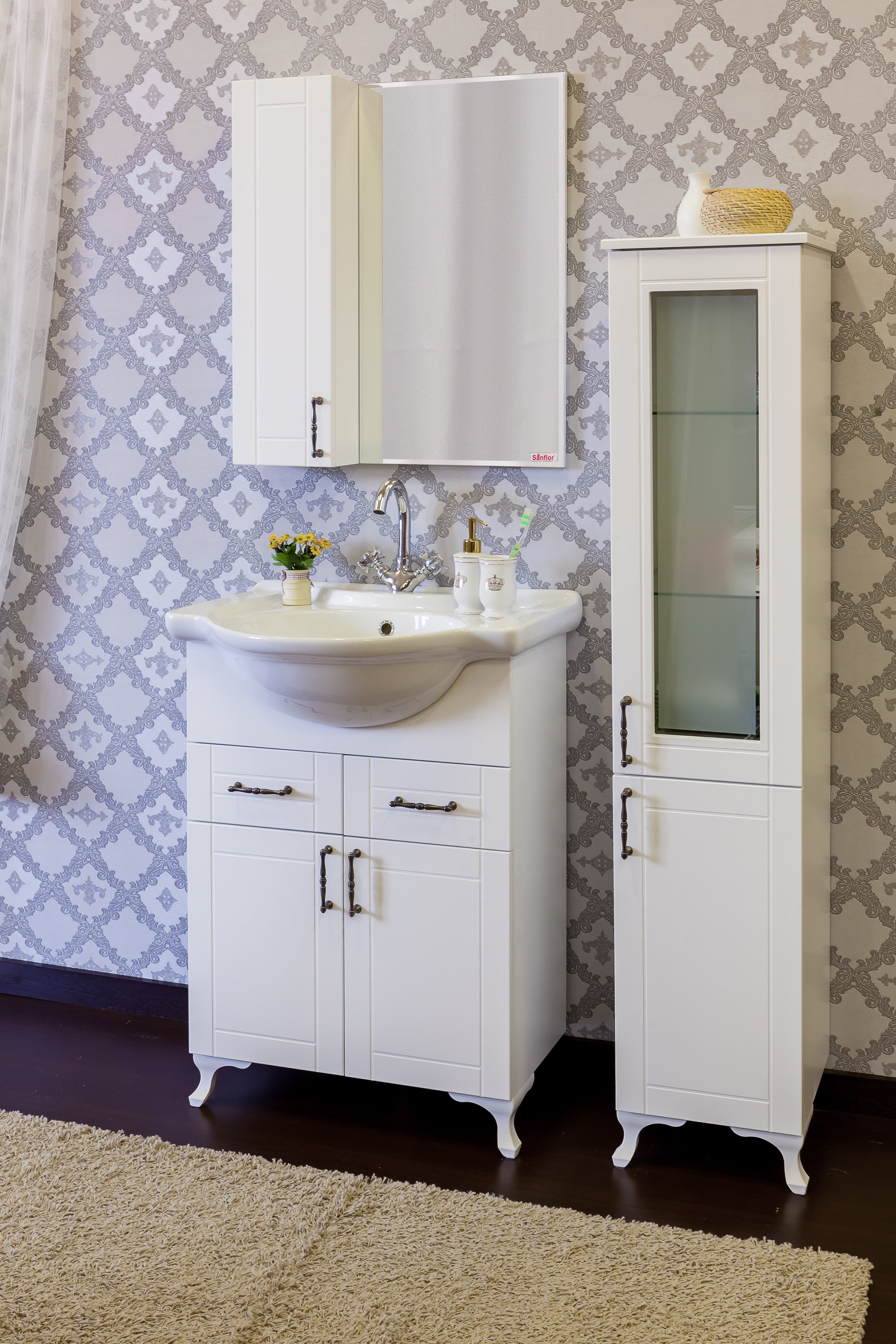 Тумба для комплекта Sanflor Глория 65 белая С04591 - 1