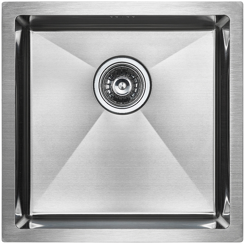 Мойка кухонная Paulmark Gerberg 44 брашированная сталь PM214444-BS - 0
