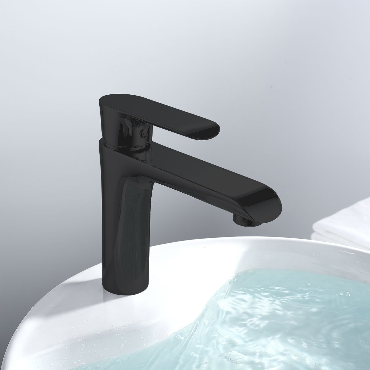 Смеситель для раковины Vincea Esse VBF-1E1MB черный матовый - 1