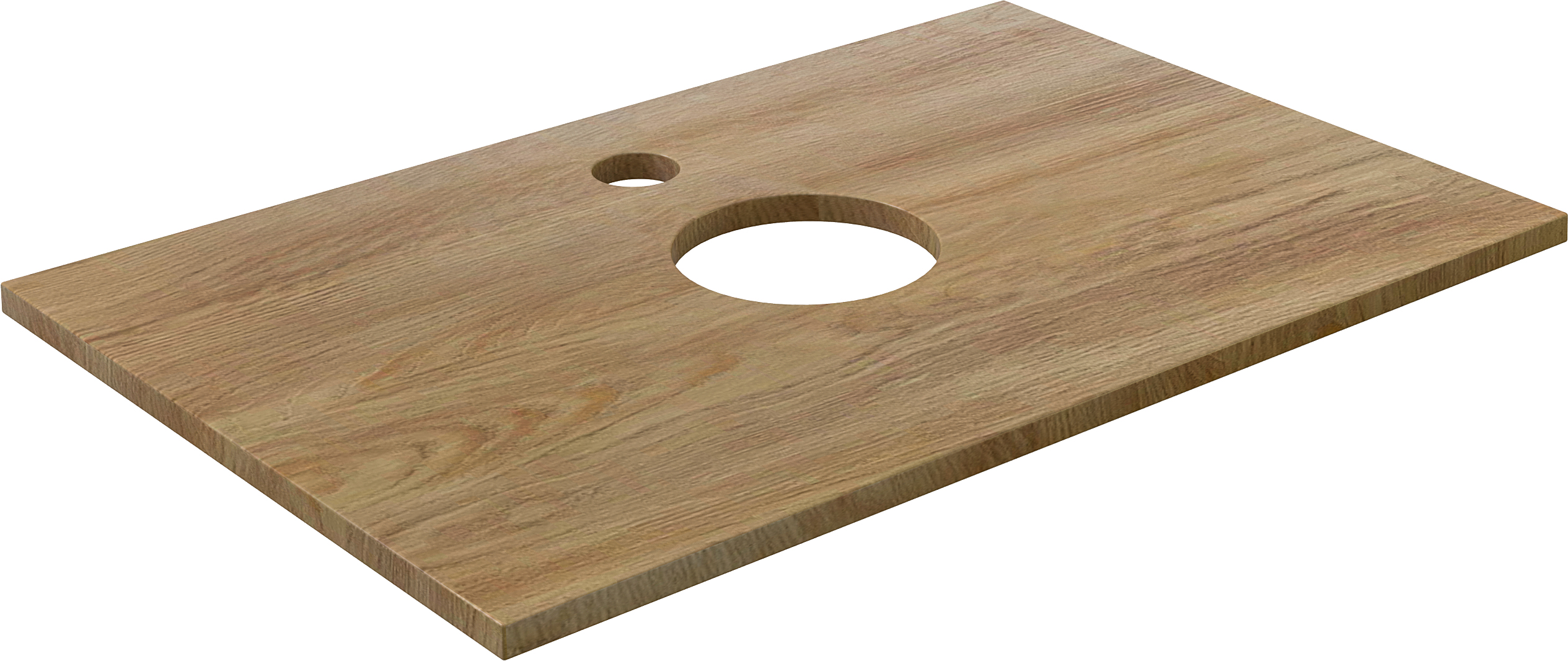 Столешница с раковиной DIWO Элиста 80 светлое дерево, с раковиной Moduo 40 RING 554865 - 5