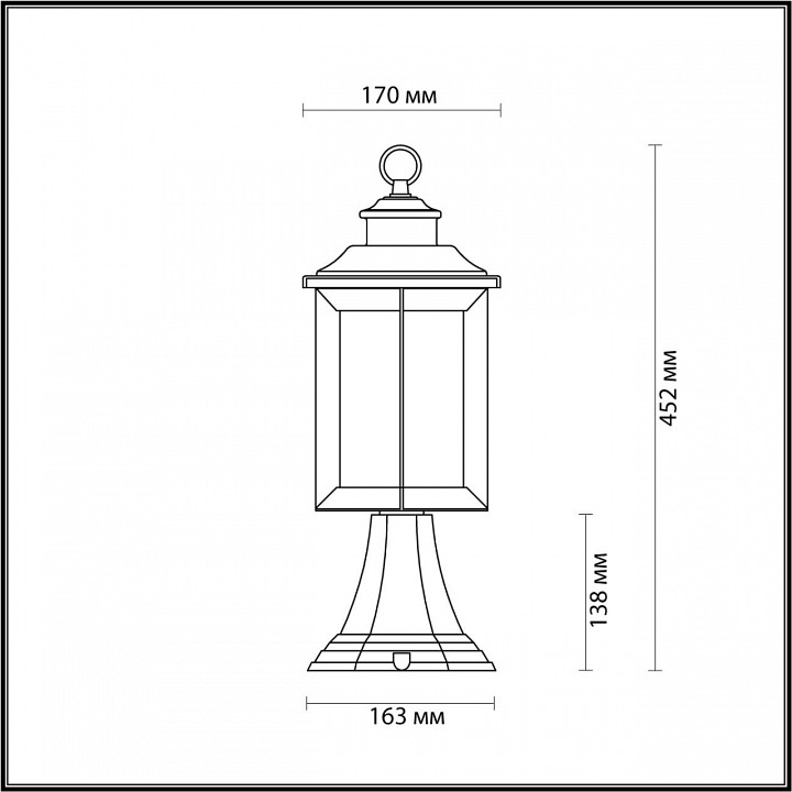 Уличный светильник Odeon Light Nature Mavret 4961/1A - 2
