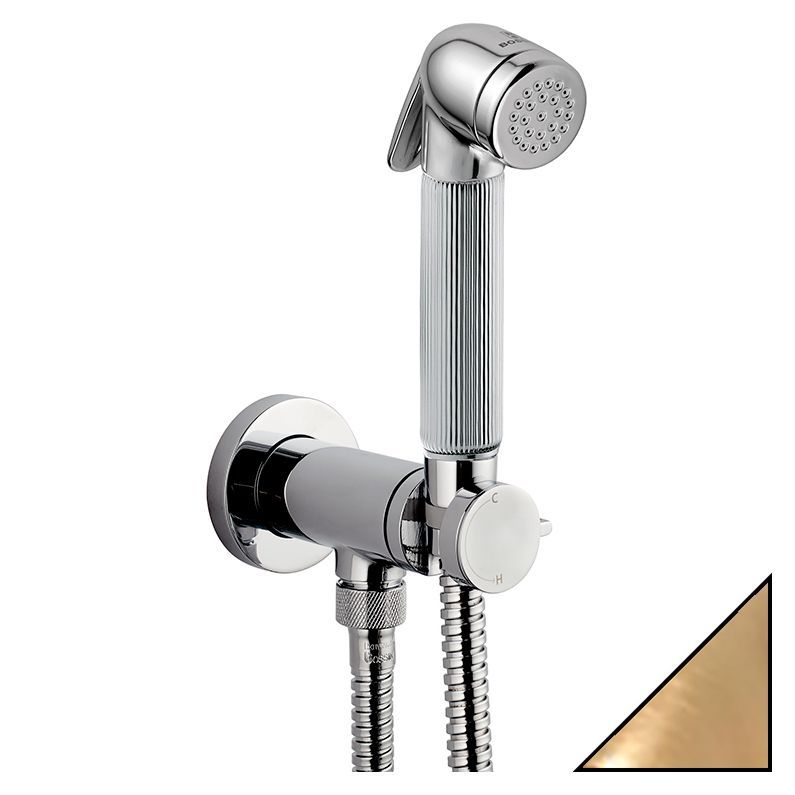 BOSSINI (NIKITA) Комплект гигиенический: прогрессивный смеситель, лейка с клапаном подачи воды, шланг 1250 мм, бронза (022) E37008B.022 - 0