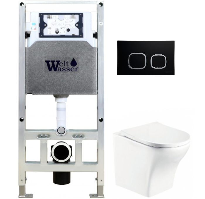 Комплект Weltwasser AMBERG 506 ST + ODENBACH 004 GL-WT + AMBERG RD-BL  10000006915 - 0