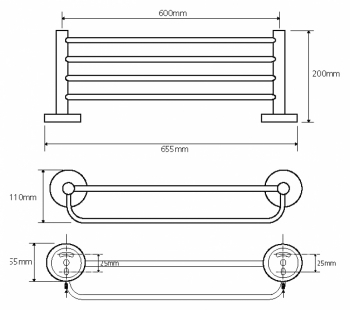 Полка Bemeta OMEGA  104105072 - 1