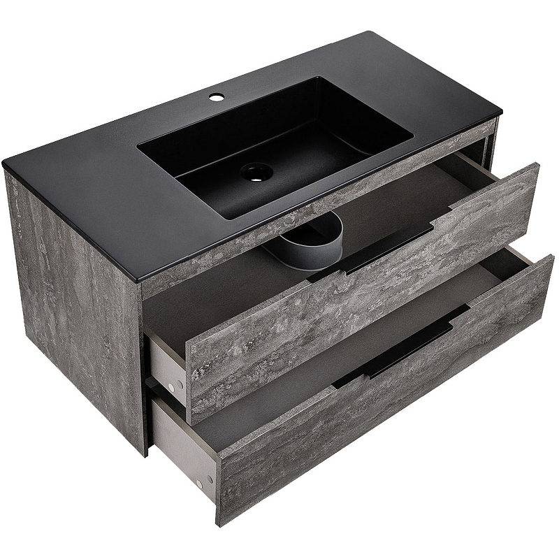 Тумба под раковину Vincea Chiara 100 серый VMC-2C2100GS - 5