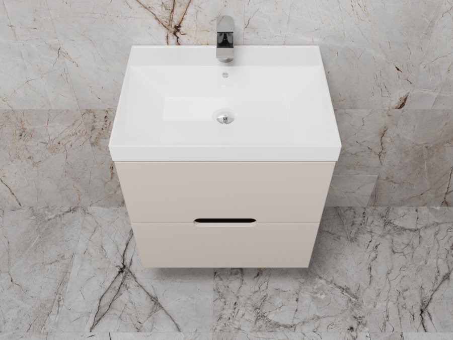 Тумба под раковину Style Line Матис 60 подвесная бежевый ЛС-00002310 - 2