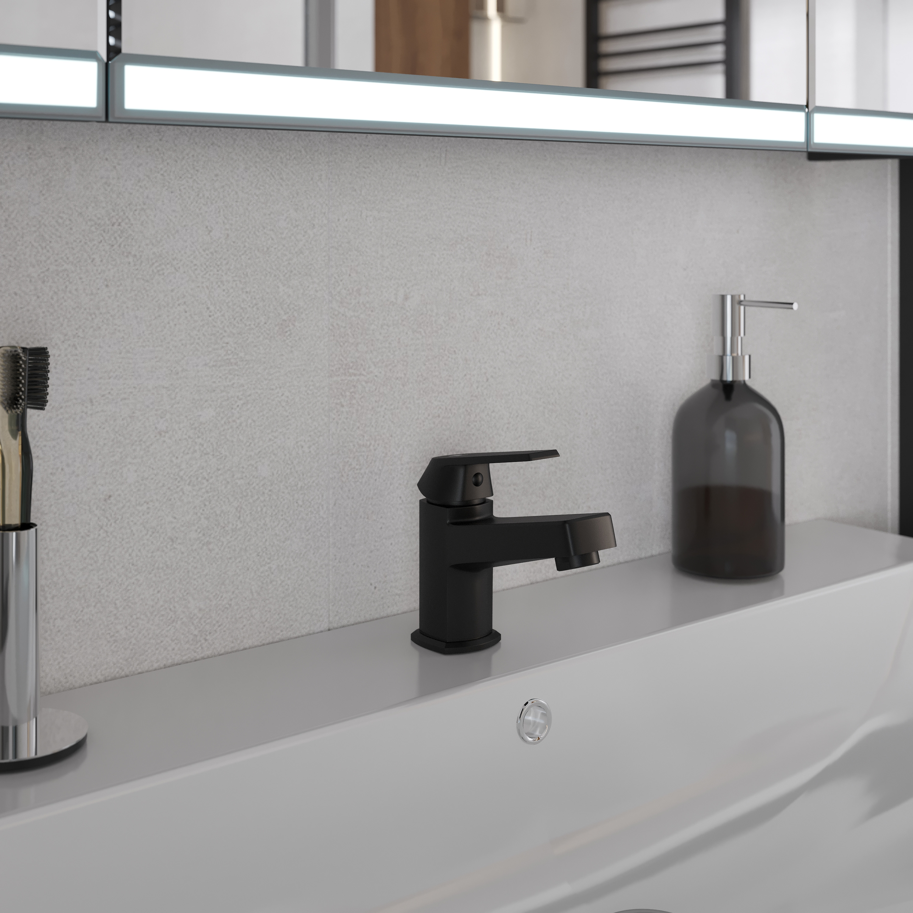 Смеситель для раковины DIWO Смоленск SM-02b черный - 3