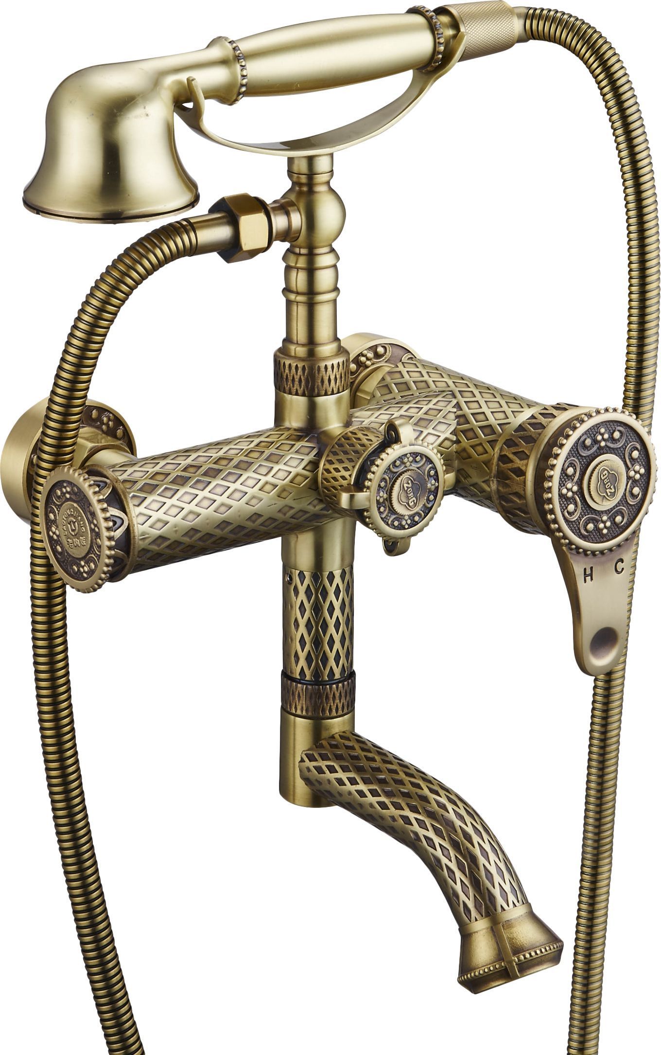 Смеситель Zorg Antic A 400W-BR для ванны с душем - 0