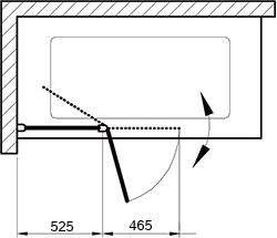 Шторки для ванной Ravak  99 см  7QLA0C00Z1 - 2