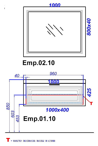 Мебель для ванной Aqwella 5 stars Империя 100 белый глянец - 7